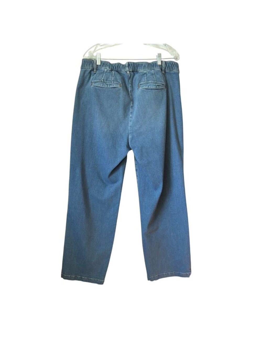 J Jill Womens Denim Jeans Size 18 Trouser Full Leg Elastic Waist High Rise 31" - Picture 4 of 14